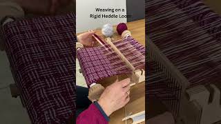 Rigid heddle loom weaving kit hobby weaving handmade knitting loomknitting crochet [upl. by Eurd686]