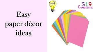 paper craft ideas  Diy home decor ideas  party decoration diy arts and crafts  easy paper crafts [upl. by Asp749]