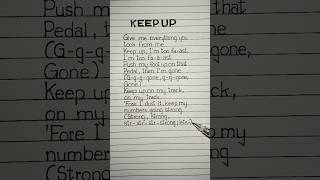 odetari keep up lyrics odetari keepup lyrics [upl. by Gorlicki]