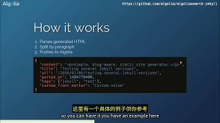 Algolia Search On Jekyll Sites Tim Carry 【中文语音】⧸ JekyllConf 2016 [upl. by Ylrbmik]