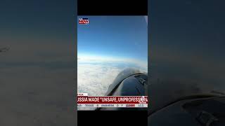 WATCH as Russian jet does a flyby of US military planes at highspeed [upl. by Aieki]