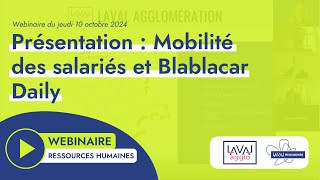 Webinaire RH  Présentation  Mobilité des salariés et Blablarcar Daily [upl. by Assisi129]