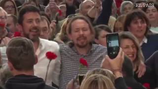 Pablo Iglesias e Yolanda Díaz  Grândola Vila Morena  Tributo à Revolução de Abril de 74 [upl. by Pebrook]