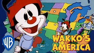 Animaniacs SINGALONG 🎤  Wakko’s America  WB Kids [upl. by Hamil135]