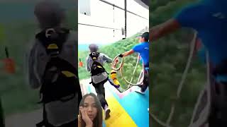 Adrenaline sport😥 zipline adrenaline extremesports extreme bungyjump bungeejumping bungee [upl. by Micki679]