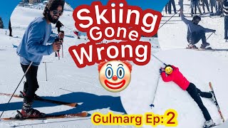 Skiing Gone Extremely Wrong❌Gulmarg Ep2Funny Day🤣The UmarWariswani🤗 [upl. by Kenison]