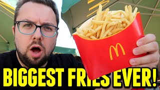 BIGGEST McDonalds FRIES in the World 🇵🇱 [upl. by Nedyaj]