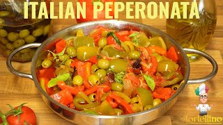 PEPERONATA Easy amp Delicious Mediterranean Bell Pepper Dish [upl. by Litnahc]