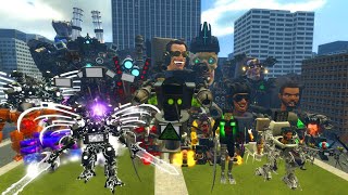 NEW UPRADED WHITE TRI TITAN SPEAKERMAN DARK DRILL MAN VS 170 SKIBIDI TOILET BOSSES Garrys Mod [upl. by Eglantine730]