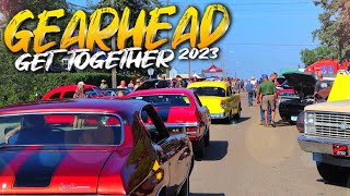 ENORMOUS CAR SHOW The Gearhead Get Together 2023 Hot Rods Classic Cars Rat Rods Street Rods [upl. by Lyrrad]