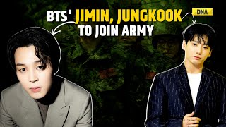 BTS Jimin And Jungkook Enlist In South Korean Military ARMY Gets TearyEyed [upl. by Dey405]