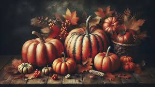 1 Hour TV Art Screensaver 4K Frame TV Hack Fall decor pumpkin Art [upl. by Salesin]