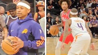 Isaiah Thomas With Suns Again All Practice amp NBA Game Moments [upl. by Yellat352]