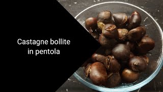 Castagne bollite in pentola [upl. by Bently609]