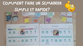 COMMENT FAIRE UN SEMAINIER SIMPLE ET LUDIQUE À FAIRE SOI MÊME POUR ENFANT [upl. by Cristina601]