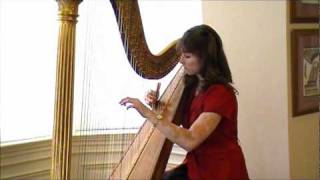 Handel  Arrival of the Queen of Sheba arr Rhett Barnwell  Erin Hansen Harp [upl. by Maretz941]