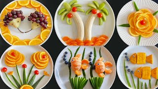 Top 6 Fruits Decoration Ideas  Super Fruits Decoration  Fruit curving amp cutting Tricks Fruits Art [upl. by Hallett922]