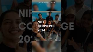 NIFT converge’24 minivlog niftlife designcollege converge commentary niftniftpanchkula [upl. by Pollux708]