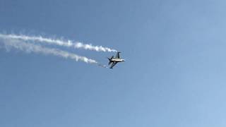 Jesolo Air Show 2017  F16 Fighting Falcon [upl. by Ocnarf]