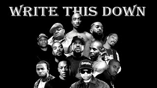 2Pac Pop Smoke  Write This Down ft Biggie DMX Eazy E Ice Cube Dr Dre NWA Nipsey Snoop Dogg [upl. by Attiuqahs]