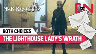 Nier Replicant Lighthouse Ladys Wrath Quest  BOTH CHOICES  Black Pearl Location [upl. by Asiral383]