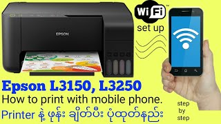 Epson L31503250 WiFi Setup How to Connect with mobile Wifi direct Connection [upl. by Baruch765]