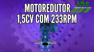 Motoredutor WCG01 com Motor de 15cv e 233rpm Weg Cestari Trifásico 175 NDJ [upl. by Enyawed]