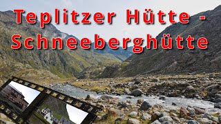 Tiroler Höhenweg Teplitzer Hütte  Schneeberghütte [upl. by Ragas]