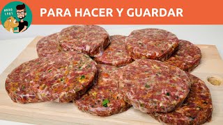 Cómo Hacer Hamburguesas Caseras para Congelar  Súper Prácticas  MONO 1981 [upl. by Oicram878]