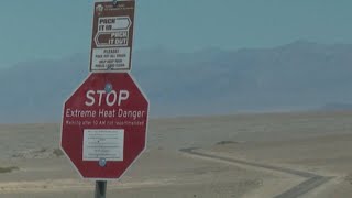 Death Valley National Park reaches 128 degrees motorcyclist died from heat exposure [upl. by Catharine]