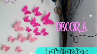 Mariposas de papel  Decora tu espacio  Varianidades D [upl. by Inail]