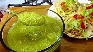 Mexican Salsa Verde  Roasted Tomatillo Salsa [upl. by Bartie]