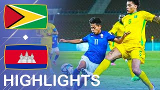 Guyana vs Cambodia  Highlights 1080p Nation Friendly Match 27032024 [upl. by Melantha]