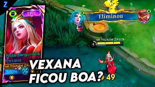 VEXANA FICOU ASSIM DEPOIS DO BUFF  VEXANA GAMEPLAY  Mobile Legends [upl. by Ahsekin]