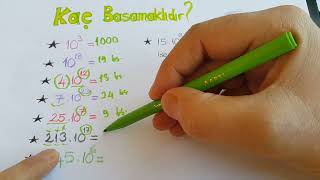 Üslü ifadeler 6sınıf  Kaç basamaklıdır 6sınıf matematik  1 dönem 1 yazılı matematik 6sınıf [upl. by Ahtelrac1]