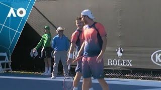 KoolhofMiddelkoop v PeraltaZeballos match highlights 1R  Australian Open 2017 [upl. by Natsuj]