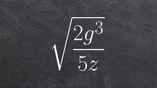 How to simplify the root of a rational expression [upl. by Ajani874]