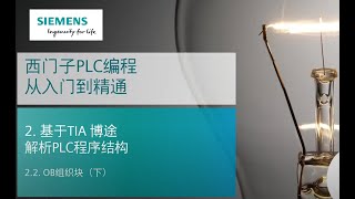 课时33 西门子S71500 PLC编程从入门到精通 15 TIA Portal博途PLC程序结构  OB 组织块 下 [upl. by Zsazsa]