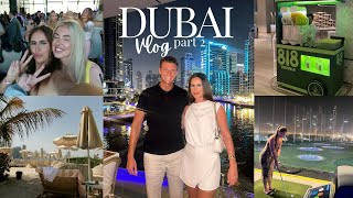 DUBAI VLOG 2024 PART 2  Atlantis waterpark Bottomless brunch and Top Golf [upl. by Elohc680]