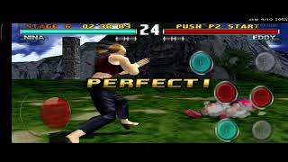 Tekken 3 Nina Play King Moves Arcade Mode Full Walkthrough [upl. by Howund]