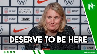 THIS IS THEIR DREAM  Emma Hayes praises young USWNT stars [upl. by Aicnelev]