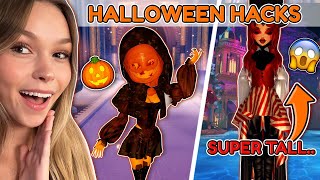 Testing HALLOWEEN Outfit HACKS in Dress to Impress [upl. by Aurlie]