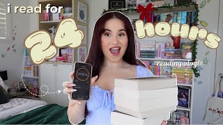 reading as many books as possible in 24 hours 📖🦋  24hr reading vlog [upl. by Xilef]