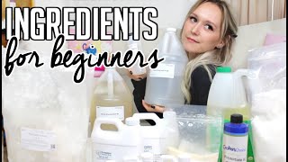 Ingredients needed to Start Making Skincare Products  Formulating for Beginners [upl. by Lord]