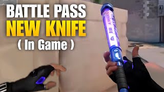 New Battle Pass Knife in Valorant In Game  Episode 9 Act 1 Battle Pass [upl. by Amikehs]