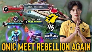 GAME 2  ONIC ESPORTS VS REBELLION IN RANK GAME  MY LANCELOT DESTROY FANNY [upl. by Raila]