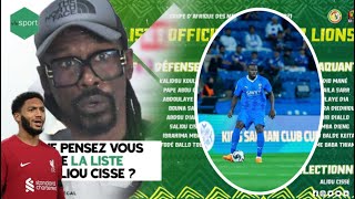 Bonne nouvelle pour la liste de Aliou Cisse  Un cadre va revenir  Koulibaly guéri [upl. by Nobel]