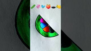 💩🥒🦑🐦🍑🕳️🍋‍🟩 Creative emoji mixing drawings emojiartart satisfying painting coloring [upl. by Jessa]