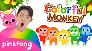 🐒 Colorful Monkey Banana Dance  Baby Monkey  Hois Playground  Pinkfong Kids Song [upl. by Cirilo]