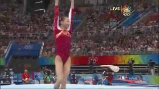 Yang Yilin CHN FX AA  2008 Beijing All Around Final [upl. by Mable]